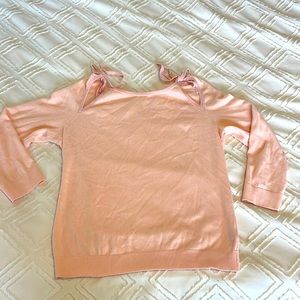 🌸Anthropologie 100% cotton light longsleeved peach sweater